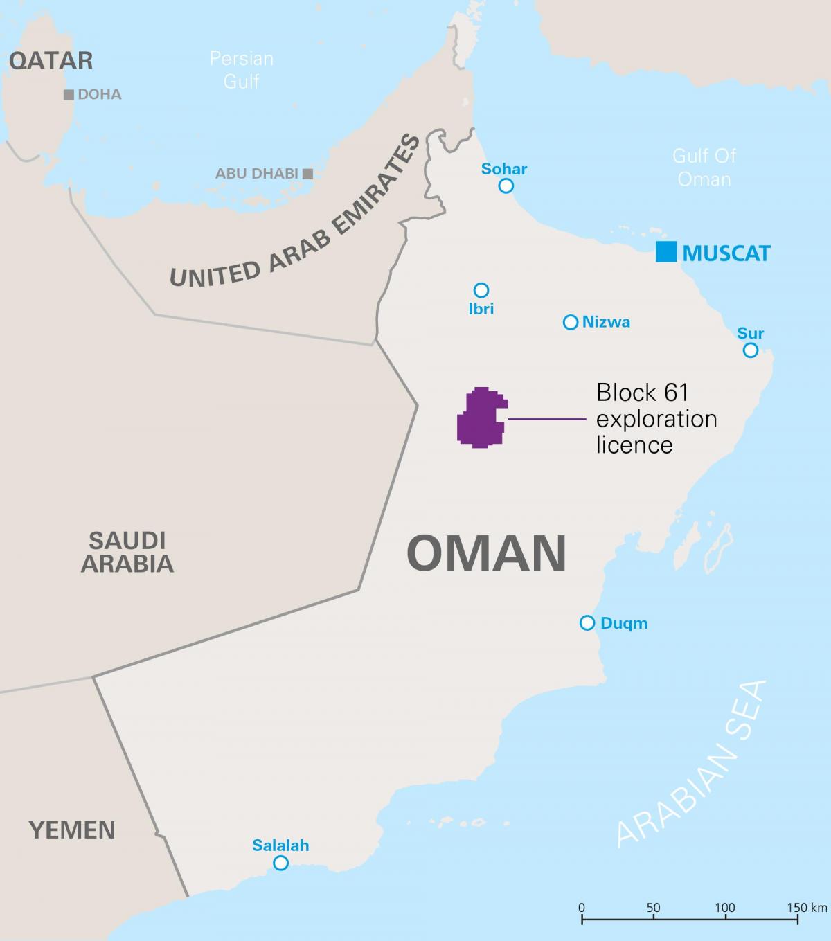 नक्शे के khazzan ओमान