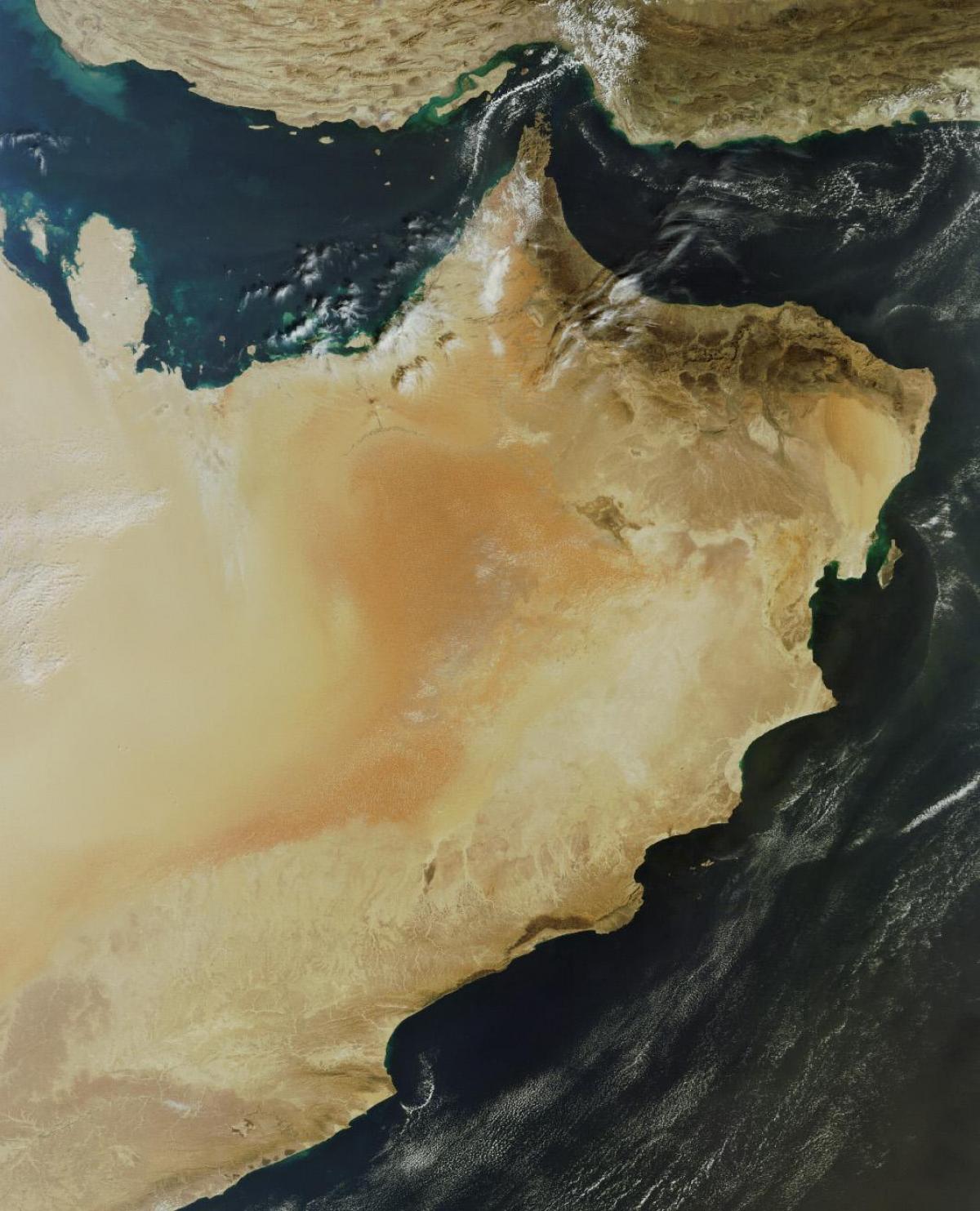 मानचित्र के उपग्रह ओमान