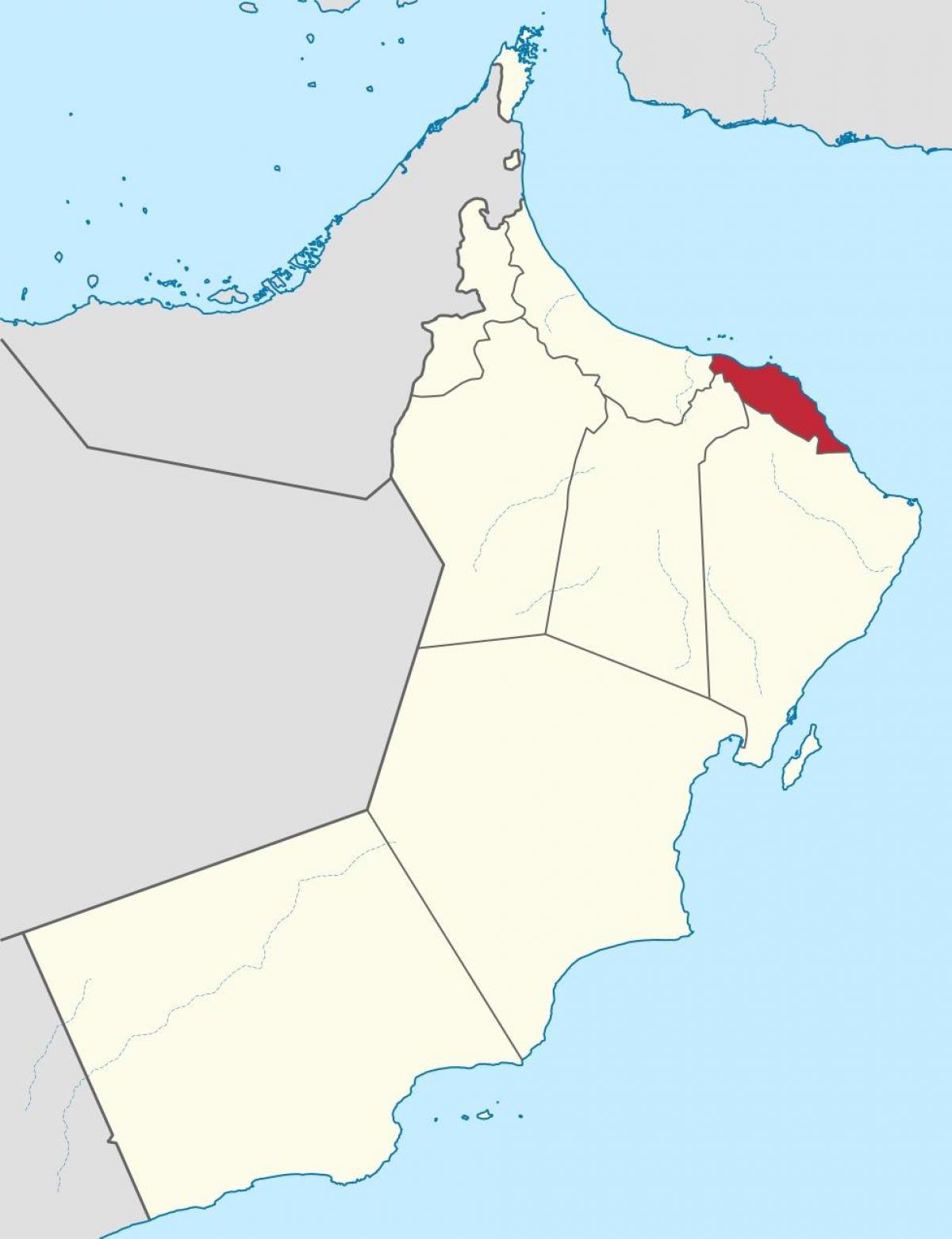 मस्कट ओमान मानचित्र पर